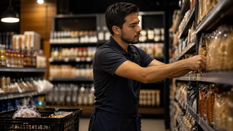 Retail store worker